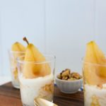 Slow-cooked Rice Pudding and Ginger Honey Poached Pears