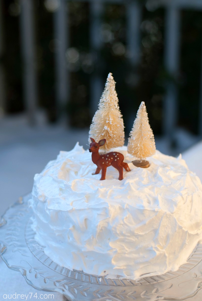 Raspberry Meringue Cake