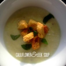 Audrey's Cauliflower and Leek Soup