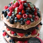 Chocolate Mascarpone Cake with Berries