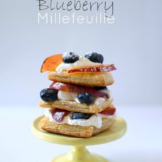 Nectarine Blueberry Millefeuille
