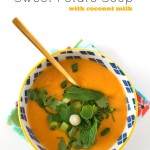 Yellow Curry Sweet Potato Soup with Coconut Milk