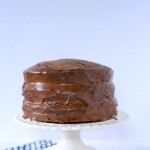 Three layer Banana Bread Cake with Dulce di Lece and Chocolate Ganache for Style Me Pretty Living