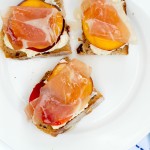 Ricotta Toasts with Prosciutto and Nectarines