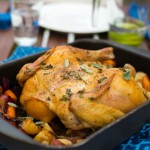 Simple Roast Chicken with Root Vegetables